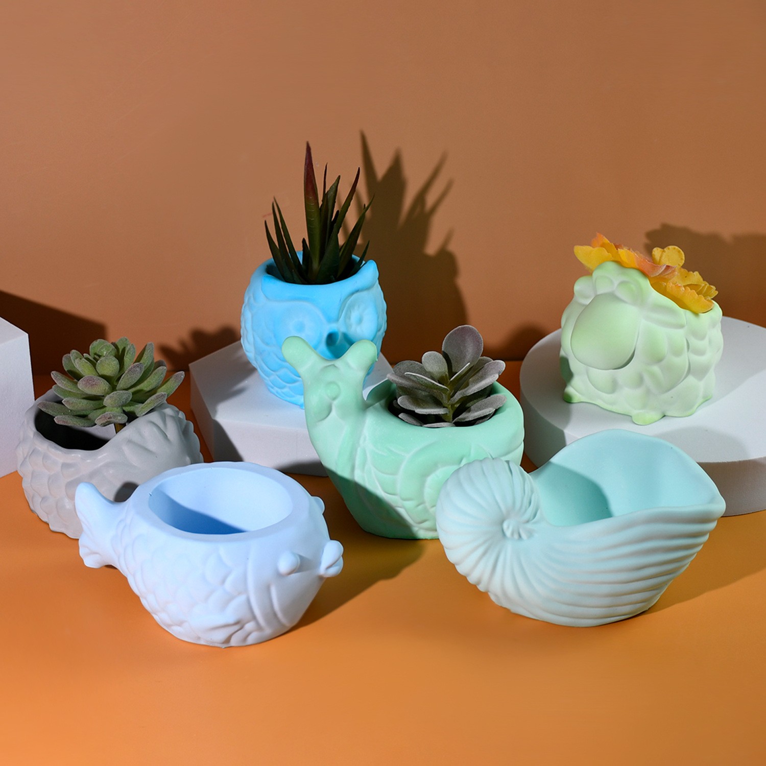3D Animal Flower Pot Silicone  - đánh giá và giá Potsticker Mold