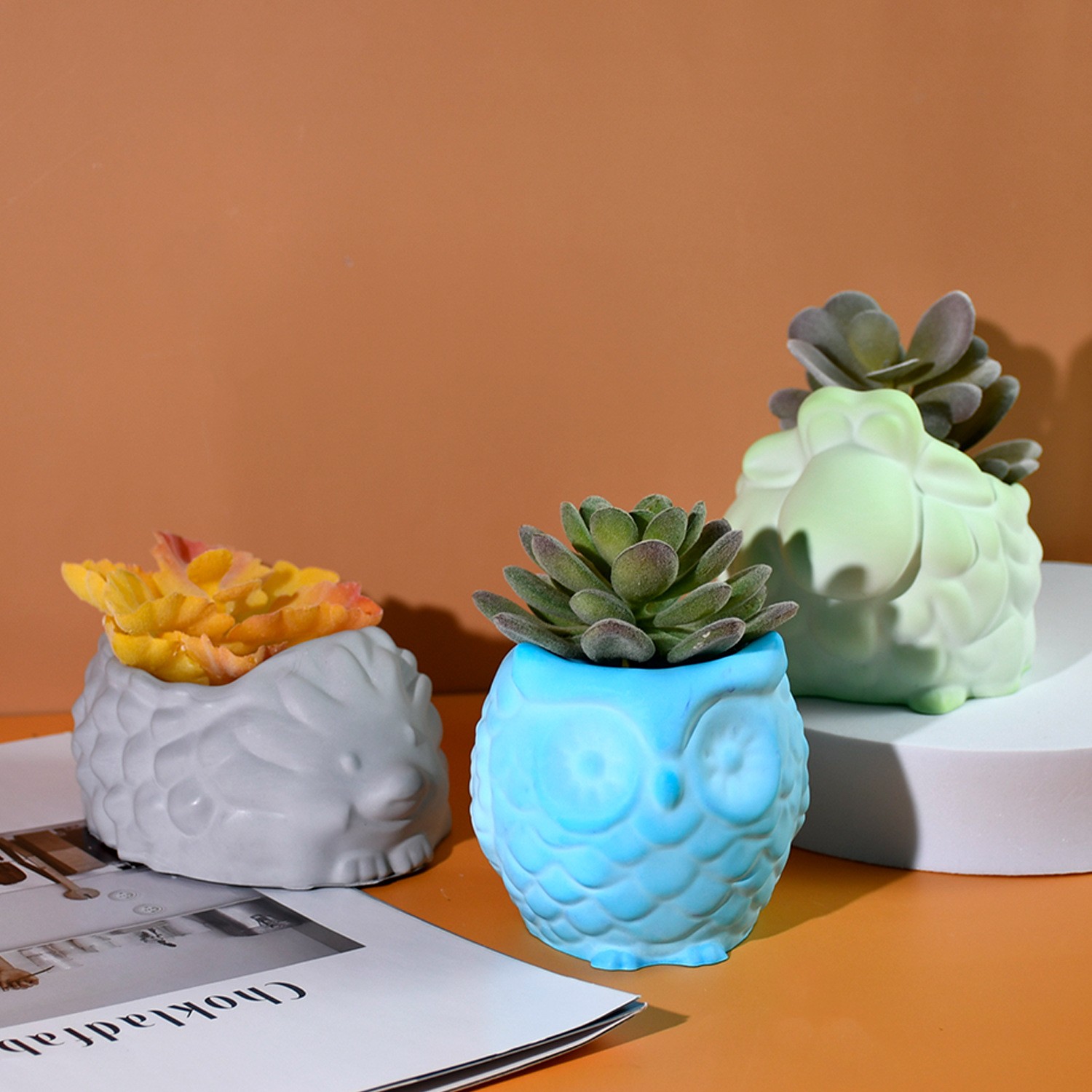 3D Animal Flower Pot Silicone  - đánh giá và giá Potsticker Mold