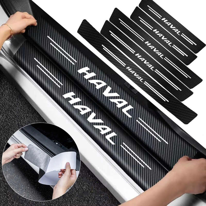 1/4/5Pcs Car Door Sill Scuff P - đánh giá và giá Crepe Pan Carbon