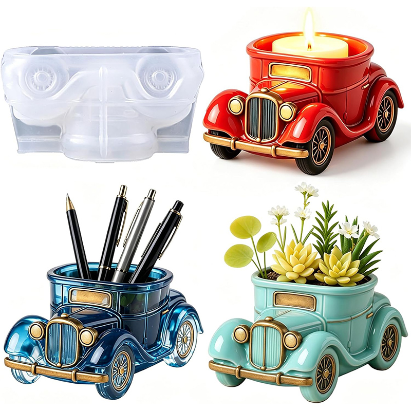 3D Vintage Bus Car Succulent P - đánh giá và giá Potsticker Mold