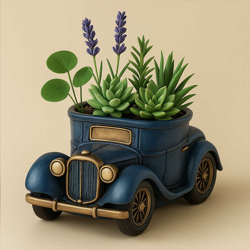3D Vintage Bus Car Succulent P - đánh giá và giá Potsticker Mold