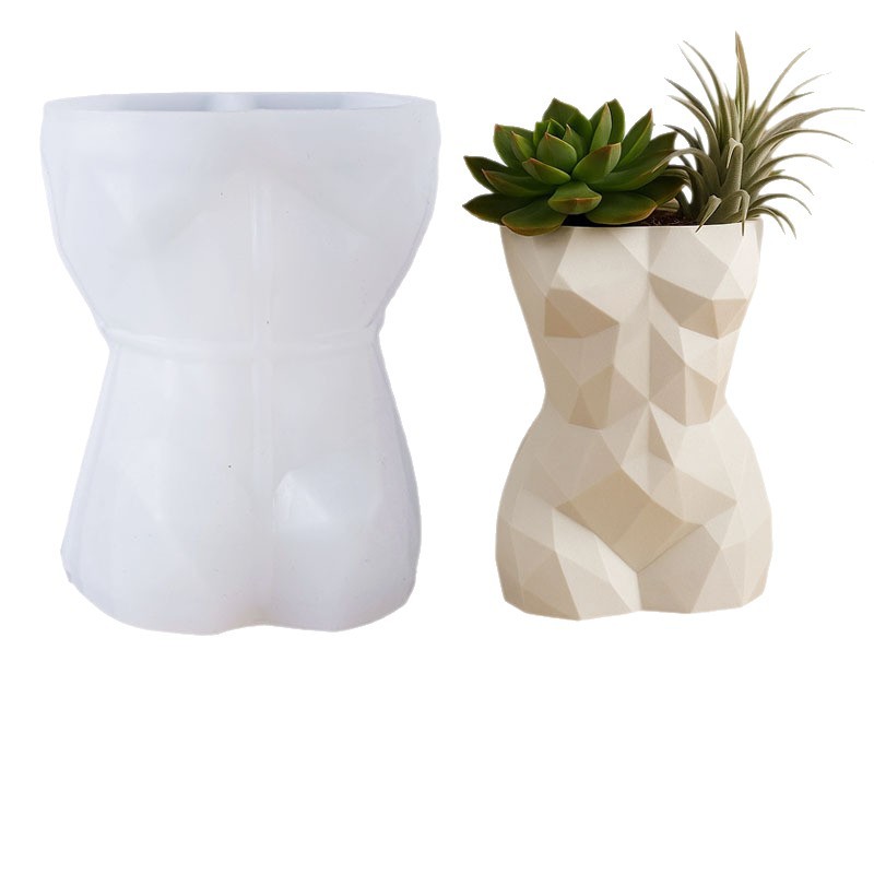 3D Geometric Female Body Flowe - đánh giá và giá Potsticker Mold