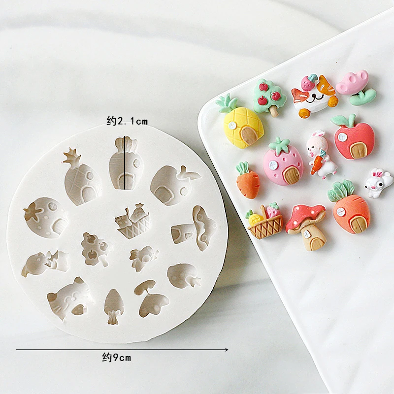 Cute Bunny Bear Carrot House S - đánh giá và giá Bunny Cake Mold