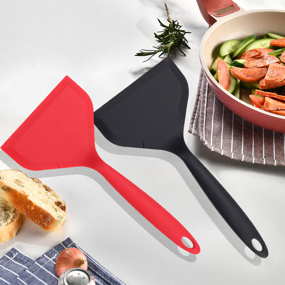 Red BK Non-Stick Silicone Turn - đánh giá và giá Okonomiyaki Spatula