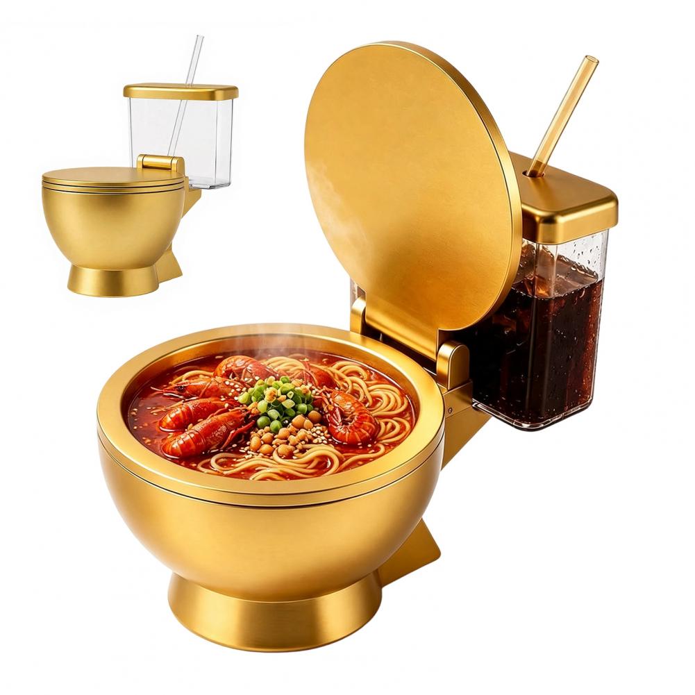 Toilet Shaped Ramen Bowl Set,  - đánh giá và giá Dim Sum Basket