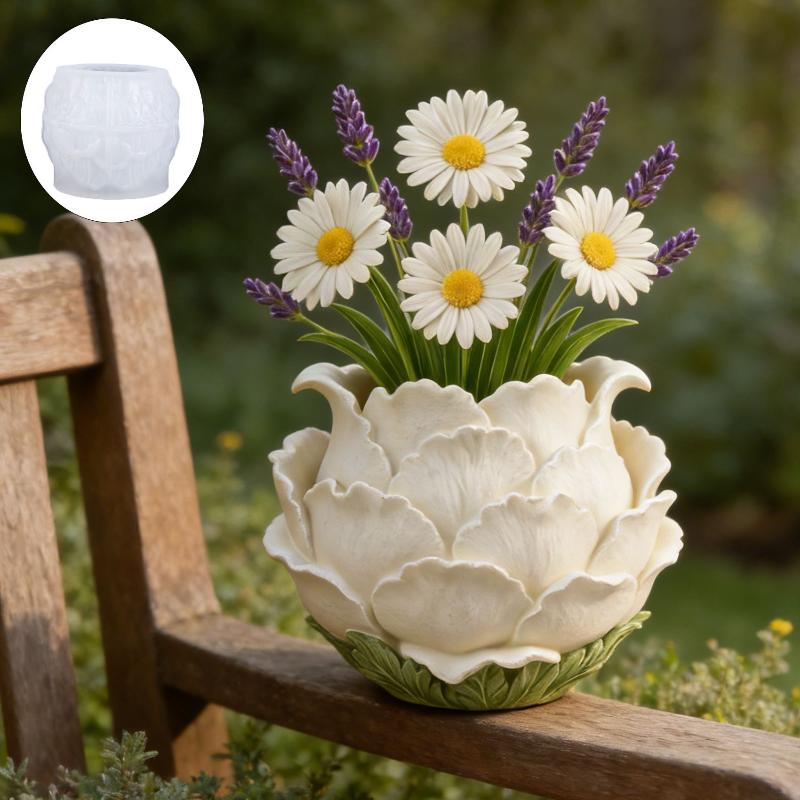 3D Handmade Peony Flower Pot S - đánh giá và giá Potsticker Mold