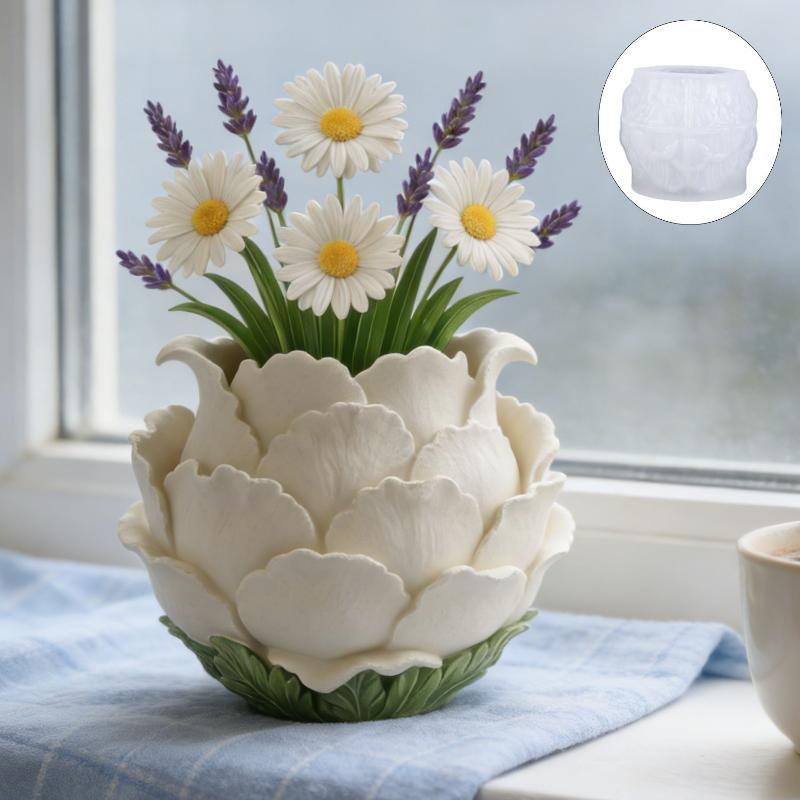 3D Handmade Peony Flower Pot S - đánh giá và giá Potsticker Mold